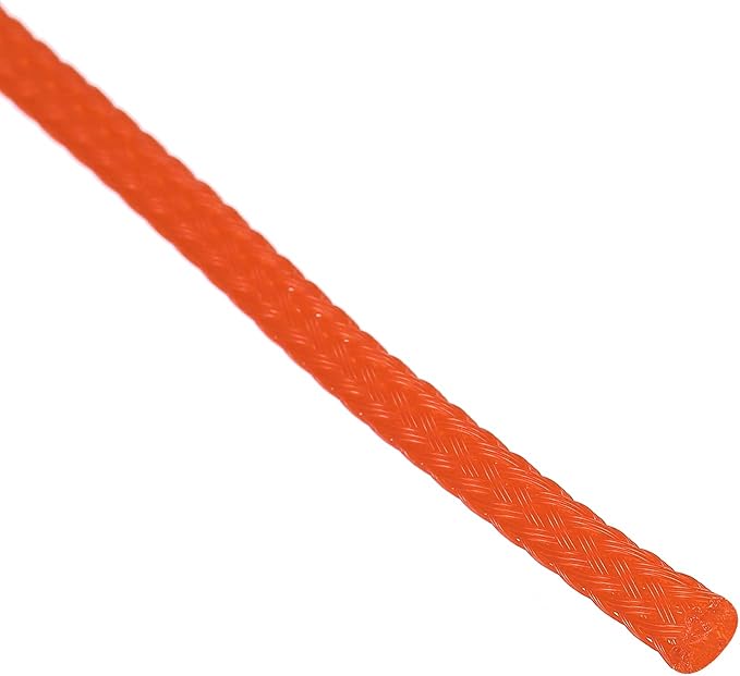 uxcell PET Expandable Sleeving 25ft 1/8" Orange Cable Management Sleeve Cord Organizer for Wrap Protect Cable