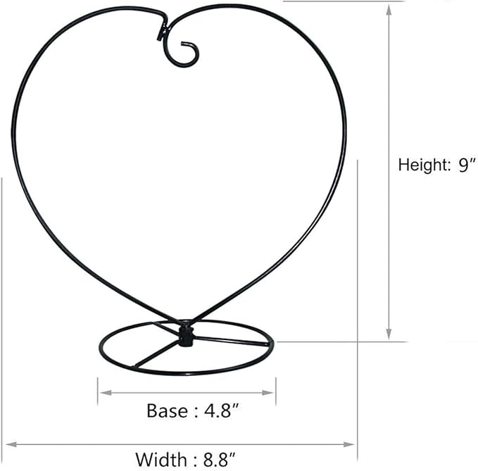Ornament Display Stand Holder Iron Hanger Air Plant Stand Flower Pot Holder Iron Stand for Hanging Glass Globe Ball ,Christmas Wedding Ornament, Home Office Decor