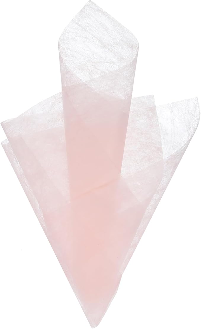 PATIKIL 11.8 inches Tissue Flower Wrapping Paper, 120 Sheets Waterproof Floral Bouquet Wraps Gift Packaging Tissue for Party Birthday Wedding Holiday Decorations Crafts, Pink