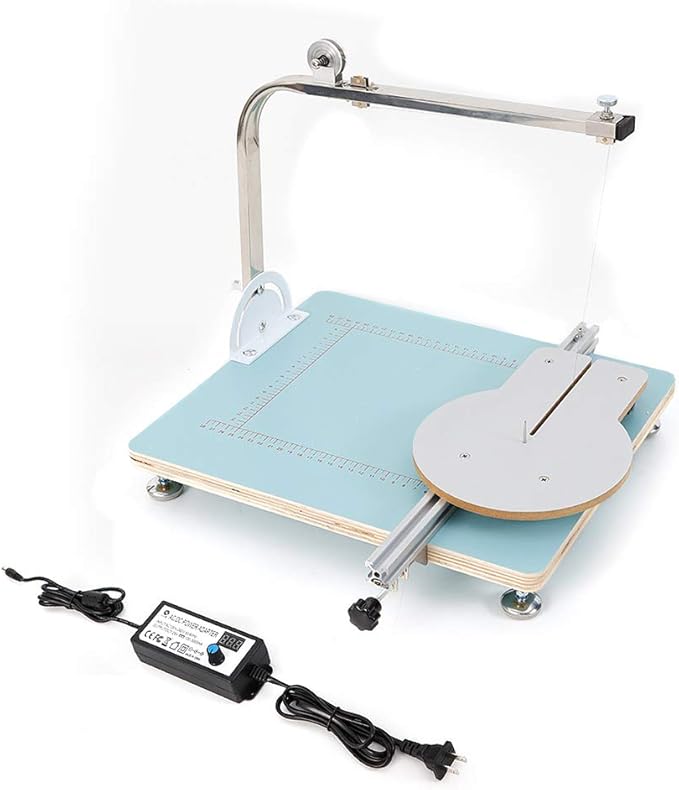 11'' *10'' Hot Wire Cutter, 0-500℃ Foam Cutting Machine, 72W Electric Styrofoam Cutter with16.4ft Heating Wire for Foam Sponge KT Board Ribbon Pearl Cotton