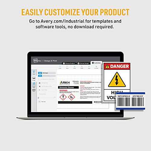 Avery White Asset Tag Labels, 3/4" x 1-1/2", Laser Printable Tags, 320 Waterproof Labels (61525)