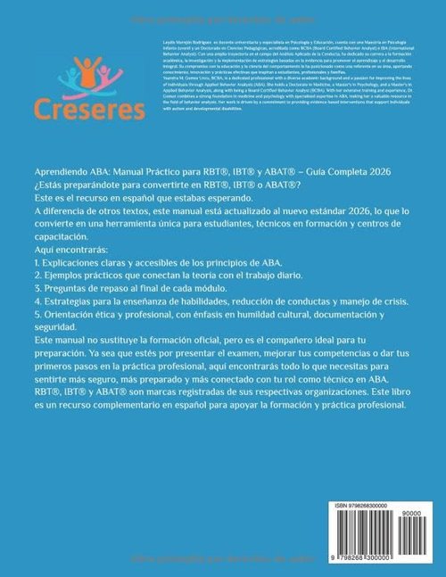 Aprendiendo ABA - Practical Manual for RBT®, IBT®, and ABAT® | Complete 2026 Guide (Spanish Edition)