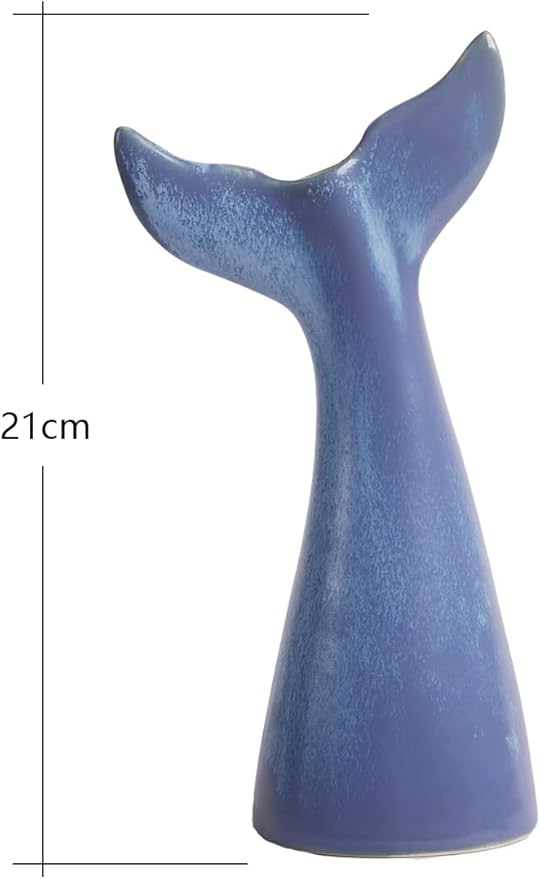 SEINHIJO Ceramic Flower Vase Modern Decor Sculpture Table Centerpiece Statue Home Gifts Arts 8.3inch