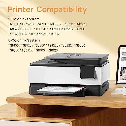 Ink 280 281XXL Ink Cartridges Compatible for Canon 281 Ink Cartridges 280XXL Ink for Canon Printers Pixma TR8620A TS9120 TS6320 TR7520 TS8220, 5 Pack
