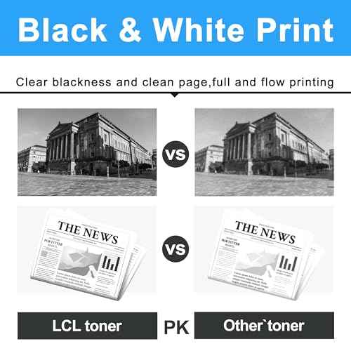 LCL Compatible Toner Cartridge Replacement for Xerox 106R01485 106R01486 3210 3220 4100 Pages WorkCentre 3210 3220 (1-Pack Black)