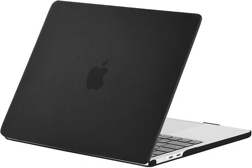 EooCoo MacBook Air 15-Inch Case - Premium Matte Finish with Color-Changing Effect | Slim Protective Cover - Black