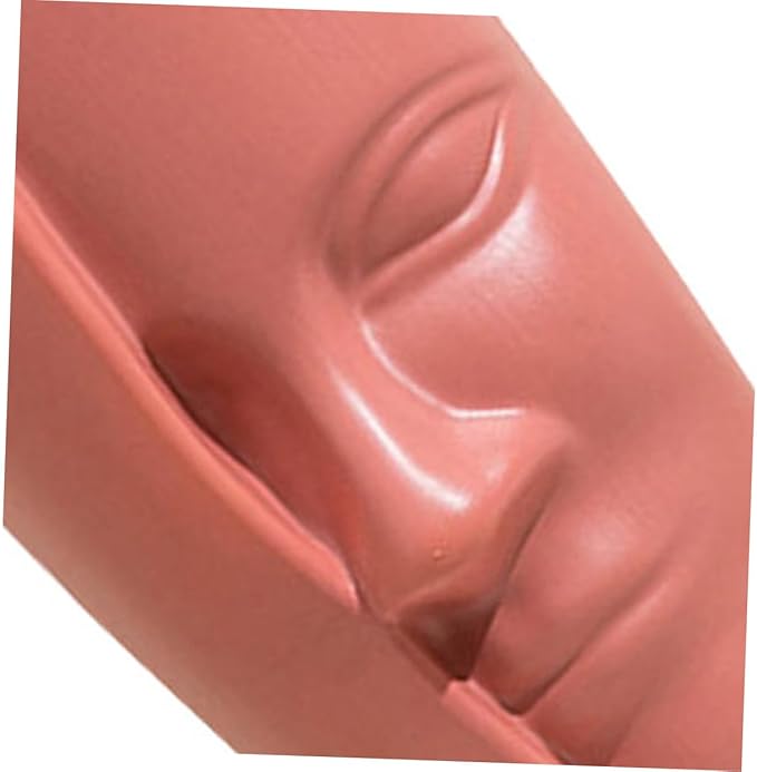 Abstract Face Plastic Vase Lightweight Decorative Flower Pot for Home and Office Modern Artistic Dry Flower Container Stylish Household Ornament