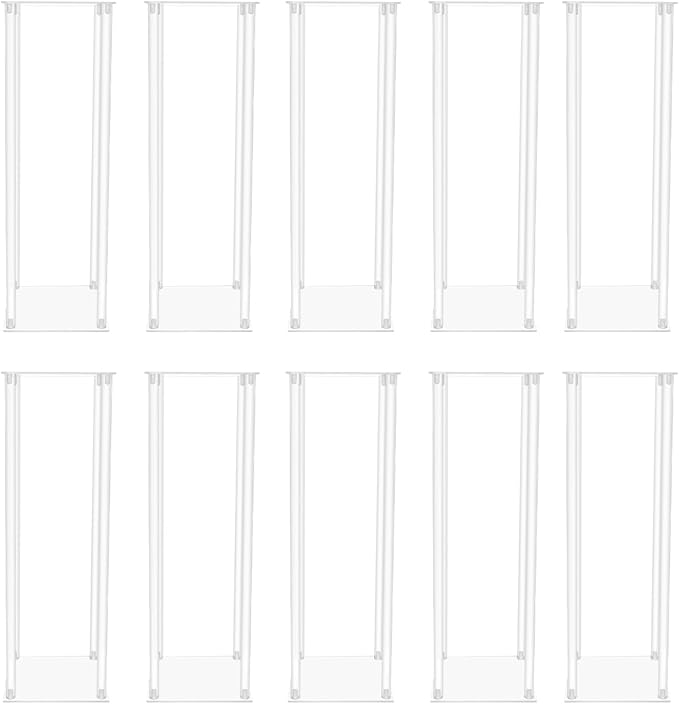 10PCS Flower Display Stand,Acrylic Wedding Centerpieces Vase Column Flower Holder,23.62inch High Freestanding Floral Display Rack for Party,Birthday&Event Decor