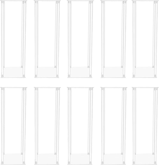 10PCS Flower Display Stand,Acrylic Wedding Centerpieces Vase Column Flower Holder,23.62inch High Freestanding Floral Display Rack for Party,Birthday&Event Decor