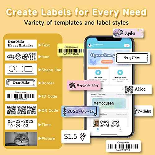 Phomemo Label Maker Machine with Tape D30 Label Printer-with 3 Roll Adhesive Label,Bluetooth Label Maker Small Portable Sticker Maker Compatible with iOS&Android White