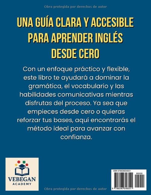 Libro Para Aprender Inglés - Nivel A1 Guía de Pronunciación y Gramática para Adultos
