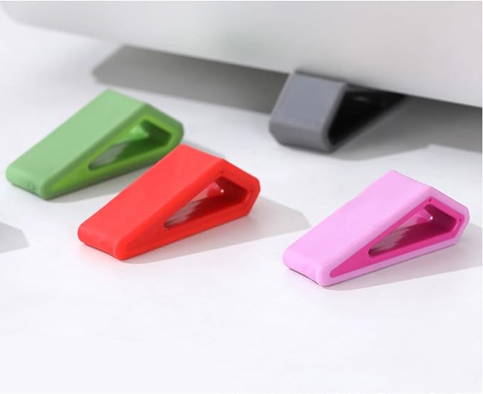 Ywmsfl 2Pcs Lightweight Portable Laptop Stand Small Cooling Slip Silicone Tilting Pad Small Tablet Ergonomic Stand for Typing
