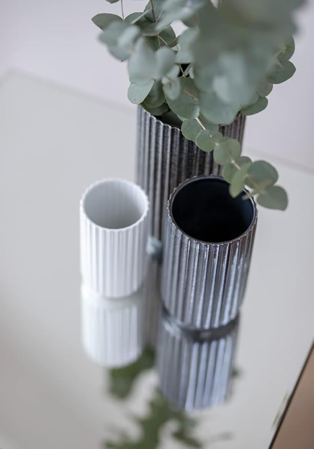 Lyngby Porcelain Vase, White, 9.8" H x 5.9" D, Designed by Karakter Copenhagen, Gift Box Included