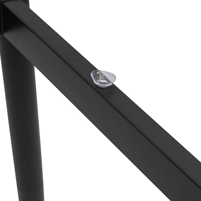 Modern Desk Frame,Industrial Metal Table Legs with Suction Cups,Desk Base for Marble,Glass,Wood Top,Furniture Legs for Home,Kitchen,DIY Bench Legs Coffee Table,Capacity 661.38lbs (Black)