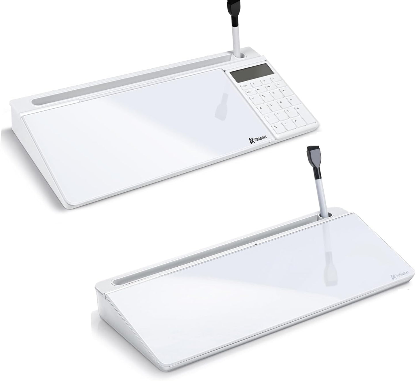 Skiennix Desktop Whiteboard - Whiteboard with Calculator | Ideal Desk Organizer for Home, Office & School