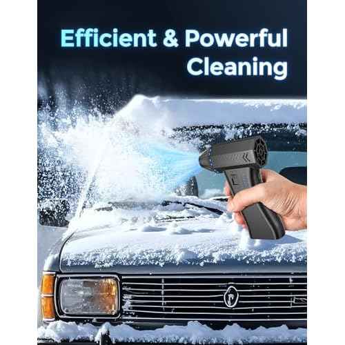 Compressed Air Duster,300000RPM Super Power Air Duster Portable Electric Air Blower,Replace Canned Air,Cordless Duster Cleaning Kit for Computer, Keyboard, Home, Outdoor and Car