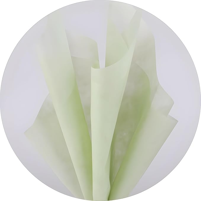 96 Sheets Tissue Flower Wrapping Paper Cotton Wrapping Flower Paper Withdrawable Lining Paper Non-woven Waterproof Floral Bouquet Wraps For Florist Packaging Arrangement (Green)