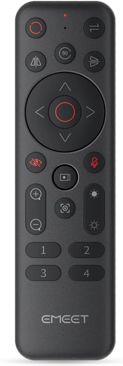 EMEET Remote Control - Wireless Controller for PIXY, Piko+ & Piko Dual-Camera 4K Webcams | AI Tracking, Zoom, Privacy Mode