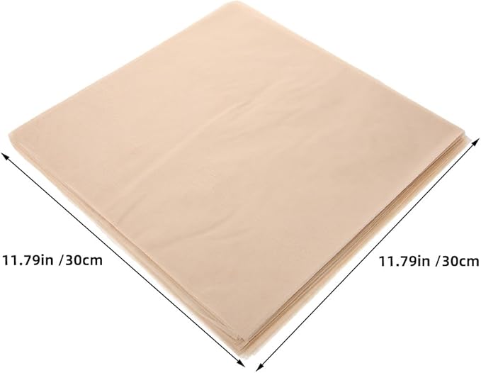 IDEANATEGRATE 100pcs Tissue Flower Wrapping Paper - Beige 11.8"x11.8" Waterproof Floral Bouquet Wraps for Florist Packaging Bouquet Arrangement Supplies