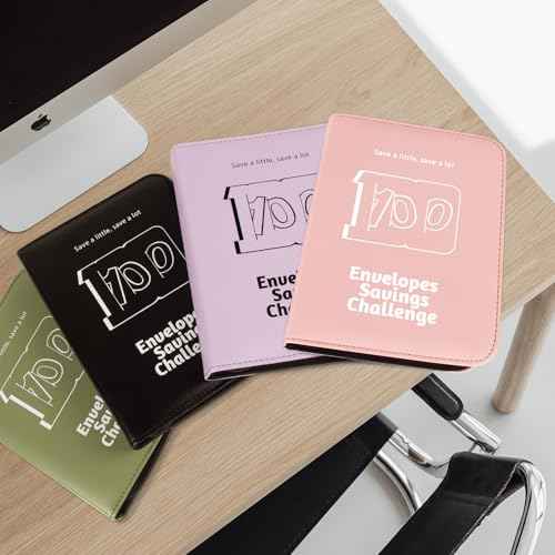 100 Envelope Challenge Binder, 2025 Upgrade 100 Envelopes Money Saving Challenge, Savings Challenges Book with Challenge Tracker to Save $5,050