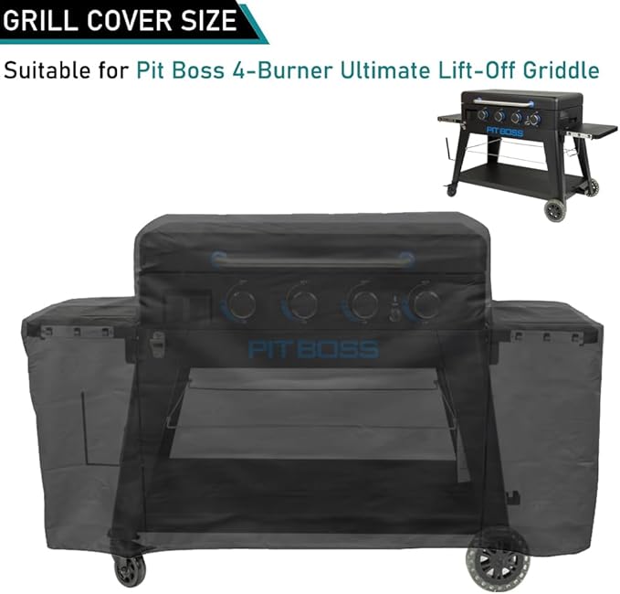 ZJYWSCH Cover for Pit Boss 4-Burner Ultimate Lift-Off Griddle Grill PB4BGD2, Heavy Duty Waterproof Pit Boss 4B Ultimate Griddle Cover