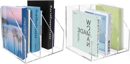 Clear Acrylic Paper Tray - Stackable 3-Tier Desk Organizer for A4 Files | 2-Pack