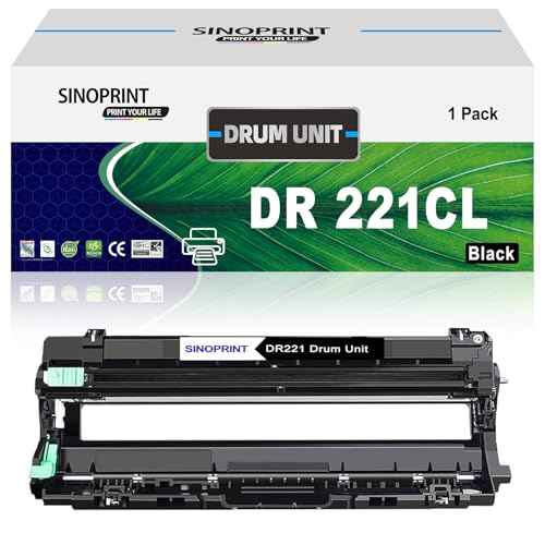 DR221CL DR-221CL DR221 CL Black Drum Unit Replacement for Brother MFC-9130CW MFC-9330CW HL-3170CDW HL-3180CDW HL-3140CW MFC-9340CDW DCP-9020CDN Printer (1 Pack Black)