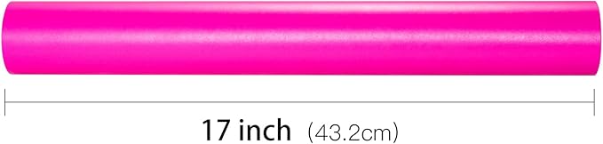 RUSPEPA Hot Pink Matte Wrapping Paper - Mini Roll - Solid Color Pearly Lustre Paper Perfect for Wedding, Birthday, Christmas, Baby Shower - 17 Inches X 32.8 Feet