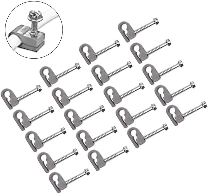 20 Piece Cable Organizing Clips with Screws for Starlink Installation and Management