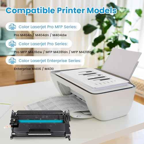 58A CF258A Toner Cartridge Black 58X CF258X 2 Pack with Chip Compatible for 58X CF258X 58A CF258A Toner Cartridge for Use in Laserjet Pro M404n M404dn MFP M428fdw M428fdn M428dw Printer Ink
