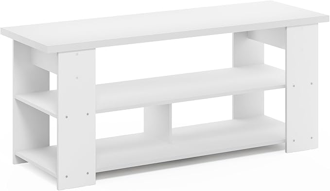 Furinno Jaya TV Stand Up to 55-Inch, White