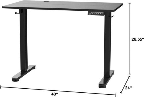 ErGear Electric Standing Desk - Height Adjustable Sit-Stand Desk, 40 x 24 Inches, Memory Function, Black