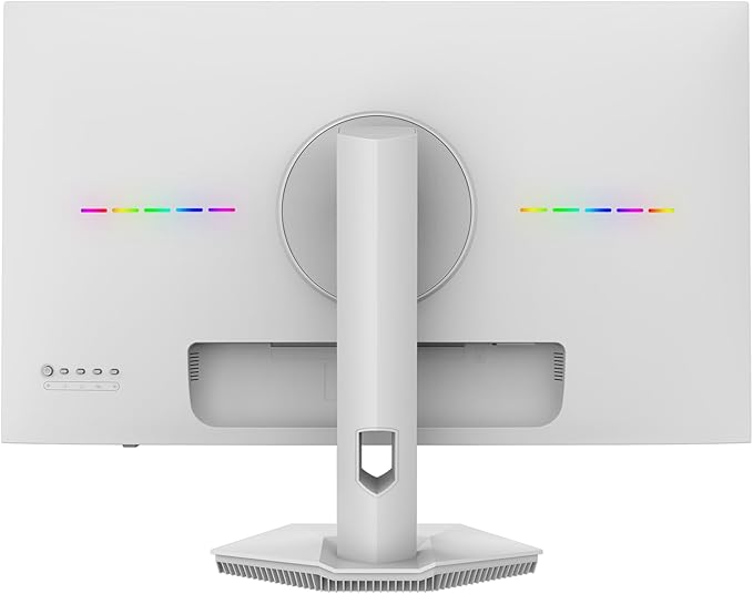 CRUA 27" 240Hz Gaming Monitor, 2k QHD(2560 * 1440P) IPS Screen Computer Monitor, Supports AMD Freesync, 120% sRGB, Blue Light Filter, Built-in Speakers, Wall Mountable Installs(HDMI 2.0/DP 1.4)-White