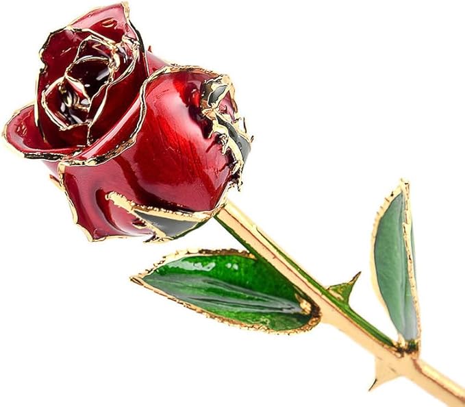 Real Rose Lacquer Preserved with Your Message Engraved