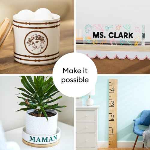Cricut Smart Permanent Vinyl for Joy Xtra Machine, Sampler Pack (9.5in x 24in, 6 Sheets)