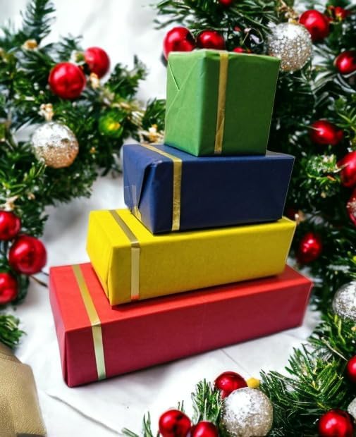 Gift Tissue Paper for Gift Bags - Tissue Paper Bulk | 25 Assorted Colors 200 Sheets 20x26 Inch | Premium Quality Bold Colored for Crafts, Wrapping, Packaging, Birthday, Holiday, Christmas