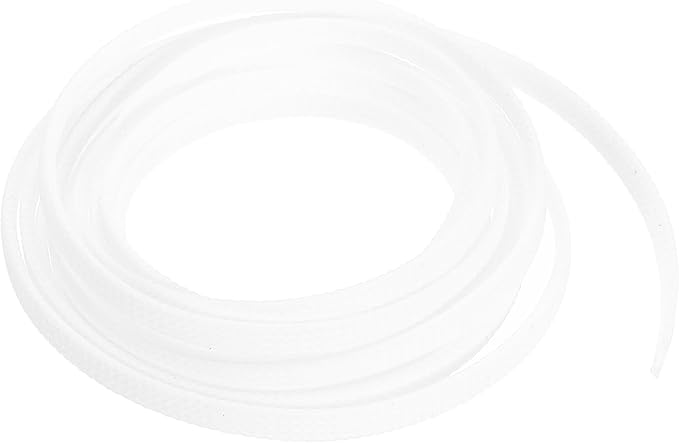 uxcell PET Expandable Sleeving 10ft 1/4" White Cable Management Sleeve Cord Organizer for Wrap Protect Cable