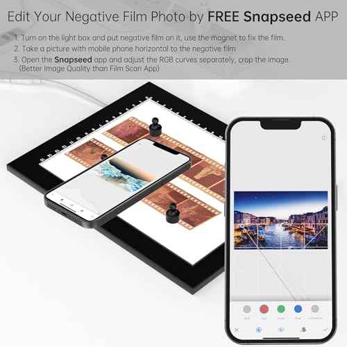Magnetic Slide Viewer 8¡±x6¡± Light 5600K Ultra-Thin 10 Levels Adjustable Brightness Backlight for Slides and 35mm Film Negative Scanning