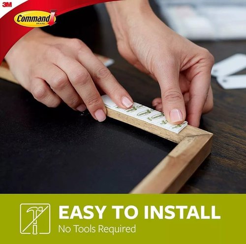 Command Indoor Picture Hanging Strips - 34 Large Pairs for Secure Wall Display | 68 Total Strips