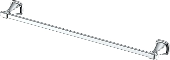 Gatco 5510 Beverly Bath Towel Rack, Wall Mounted Bathroom Towel Holder with EZ Anchor Installation, Luxury Metal Bar for Hand and Bath Towels, Chrome Finish