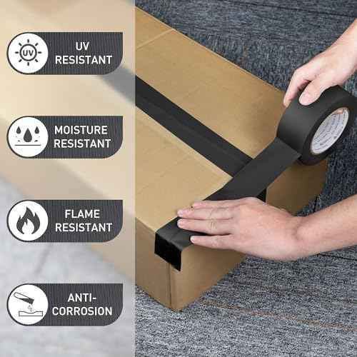Avery Dennison Duct Tape, Heavy Duty PVC Easy Tear Tape, Strong Adhesive Waterproof Duct Tape for Indoor Outdoor Repairs, 2 in x 36 Yard, Black, 1 Roll