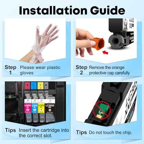 Miss Deer LC3033 Ink Cartridge BK/C/M/Y High Yield Replacement for Brother LC3033XXL LC-3033, Work for Brother MFC-J995DW MFC-J995DWXL MFC-J815DW MFC-J805DW MFC-J805DWXL Printer(2BK/C/M/Y)