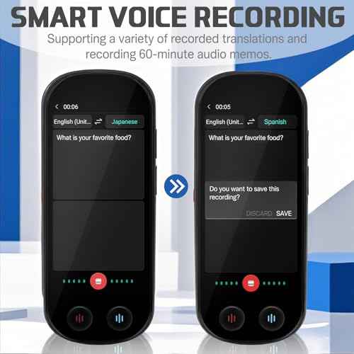 Translator Device - Upgraded Real Time Ai Language Translator with 150+ Languages, Instant Two-Way Translation Device, Offline Recording Photo Input Translation for Travel Business Learning