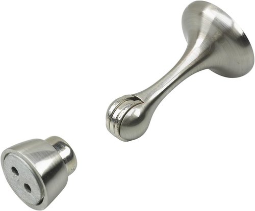 Richelieu Hardware Magnetic Door Stop - 3-Inch Brushed Nickel Finish for Easy Installation