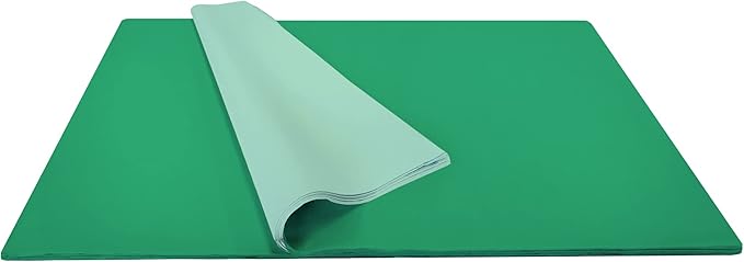 Jillson Roberts Bulk 20 x 30 Inches Recycled Tissue, Green, 480 Unfolded Sheets (BFT13)