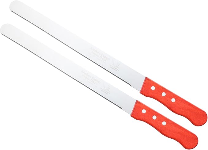 PATIKIL Floral Foam Knife, 2 Pcs 42.5 x 3.1CM Florist Professional Cutting Knife for Flower Foam Block Cake, Wooden Handle