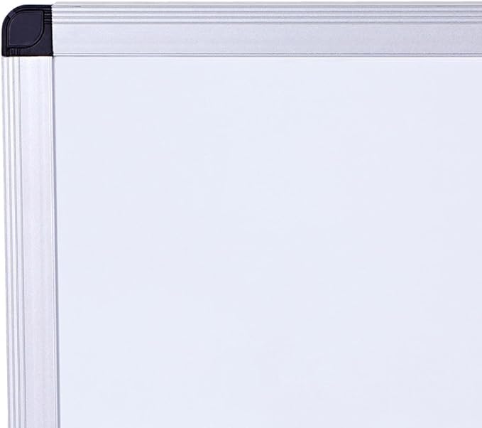 VIZ-PRO Large Magnetic Dry Erase White Board for Wall, 48 X 48 inches, Pack of 2, 4' x 4' Aluminum Framed Whiteboard with Marker Tray for School Office Home