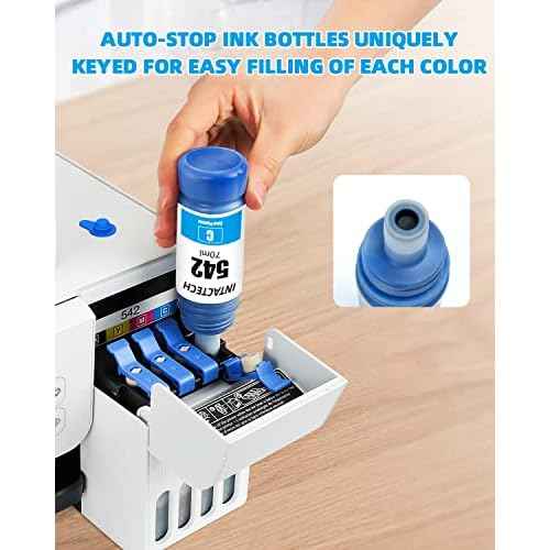 Compatible 542 Ink Replacement for 542 T542 Work for ET-5800 ET-5170 ET-5850 ET-5880 ET-16600 ET-16650 ST-C8000 Printer