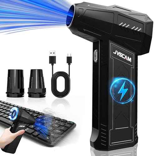 Electric Air Duster - 130,000 RPM, Brushless Motor, 3-Gear Adjustable - for Keyboard, PC, Car, Air Bed & Home Cleaning