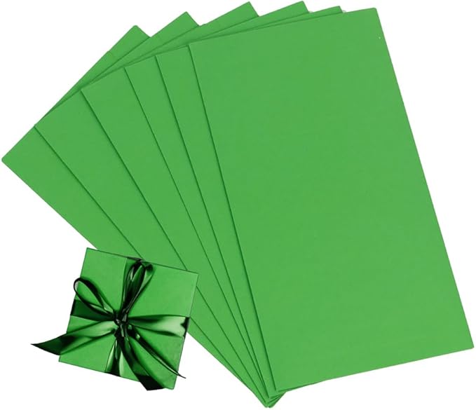 JAM Paper Gift Wrap - Matte Wrapping Paper Sheets - 30" x 20" Per Sheet (25 Sq Ft Total) - Matte Lime Green - 6 Sheets/Pack